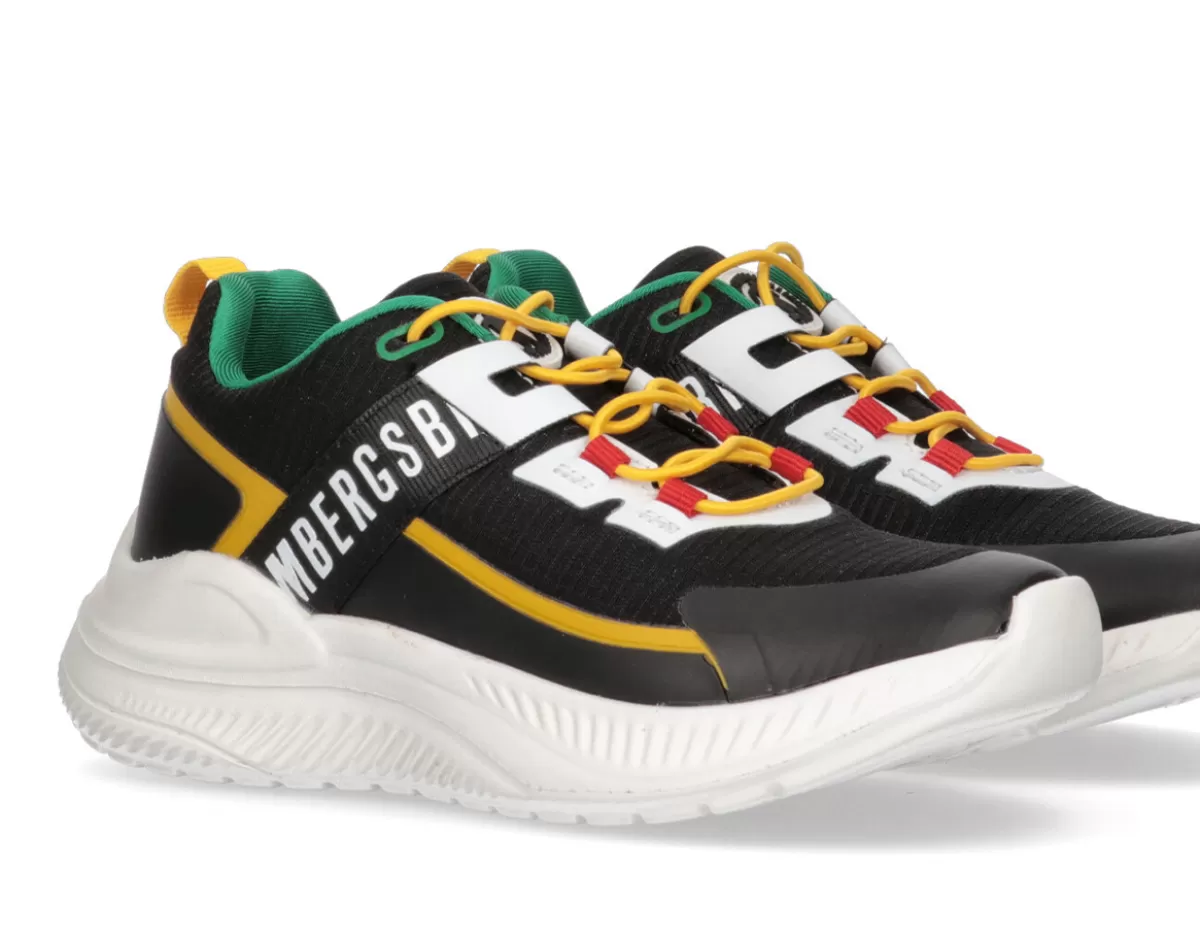 Bikkembergs Boys' Multi Color Chunky Sneakers - Spike Black Flash Sale